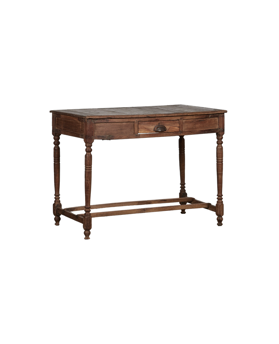Vintage Wood Desk - Natural from India made of Wood