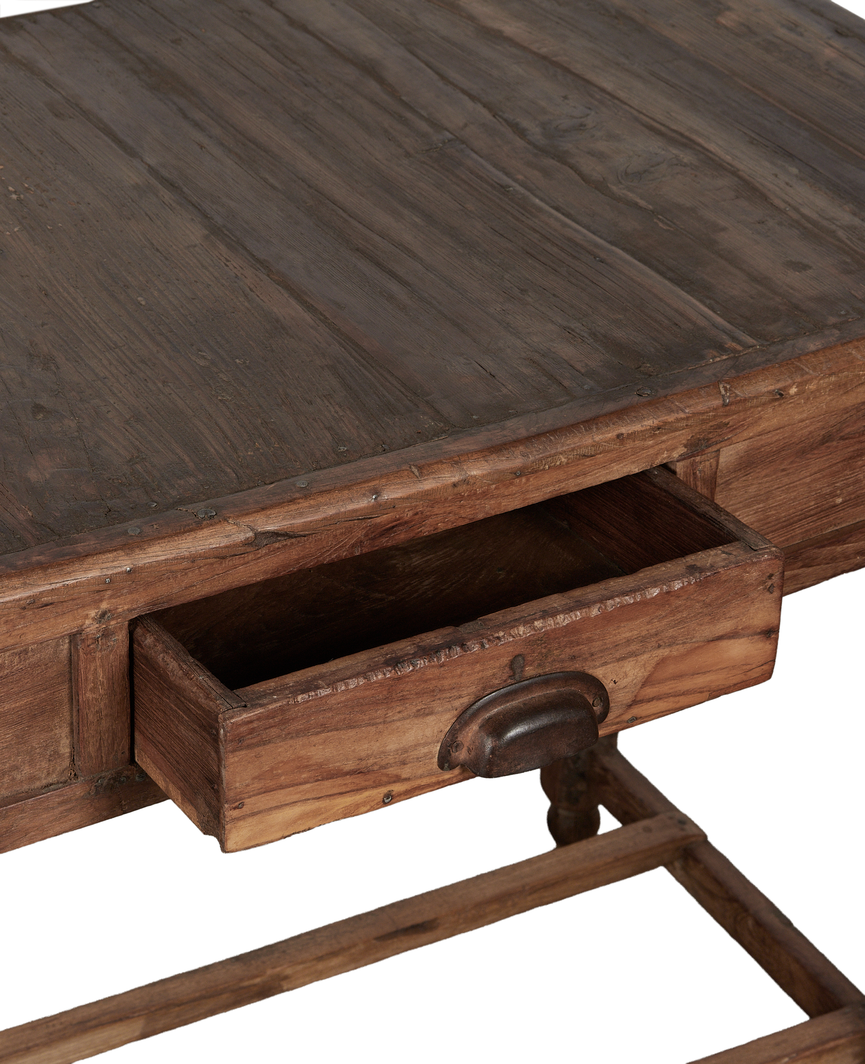 Vintage Wood Desk - Natural from India made of Wood