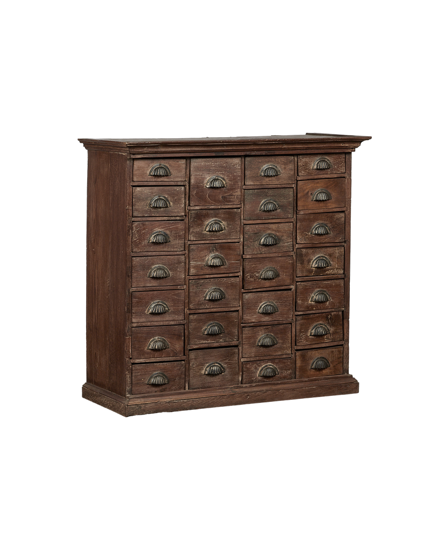 Vintage Apothecary Drawers - Stained from India made of Wood