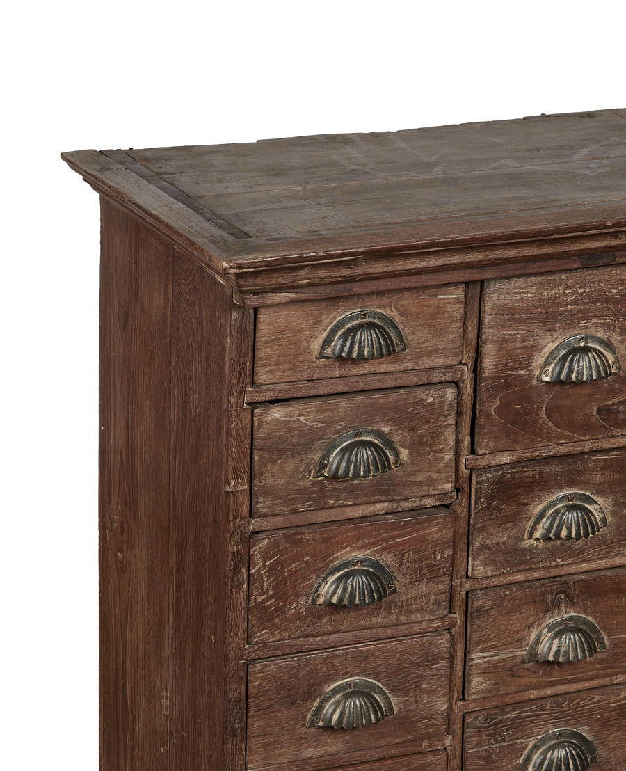 Vintage Apothecary Drawers - Stained from India made of Wood