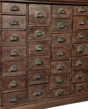 Apothecary Drawers - Stained