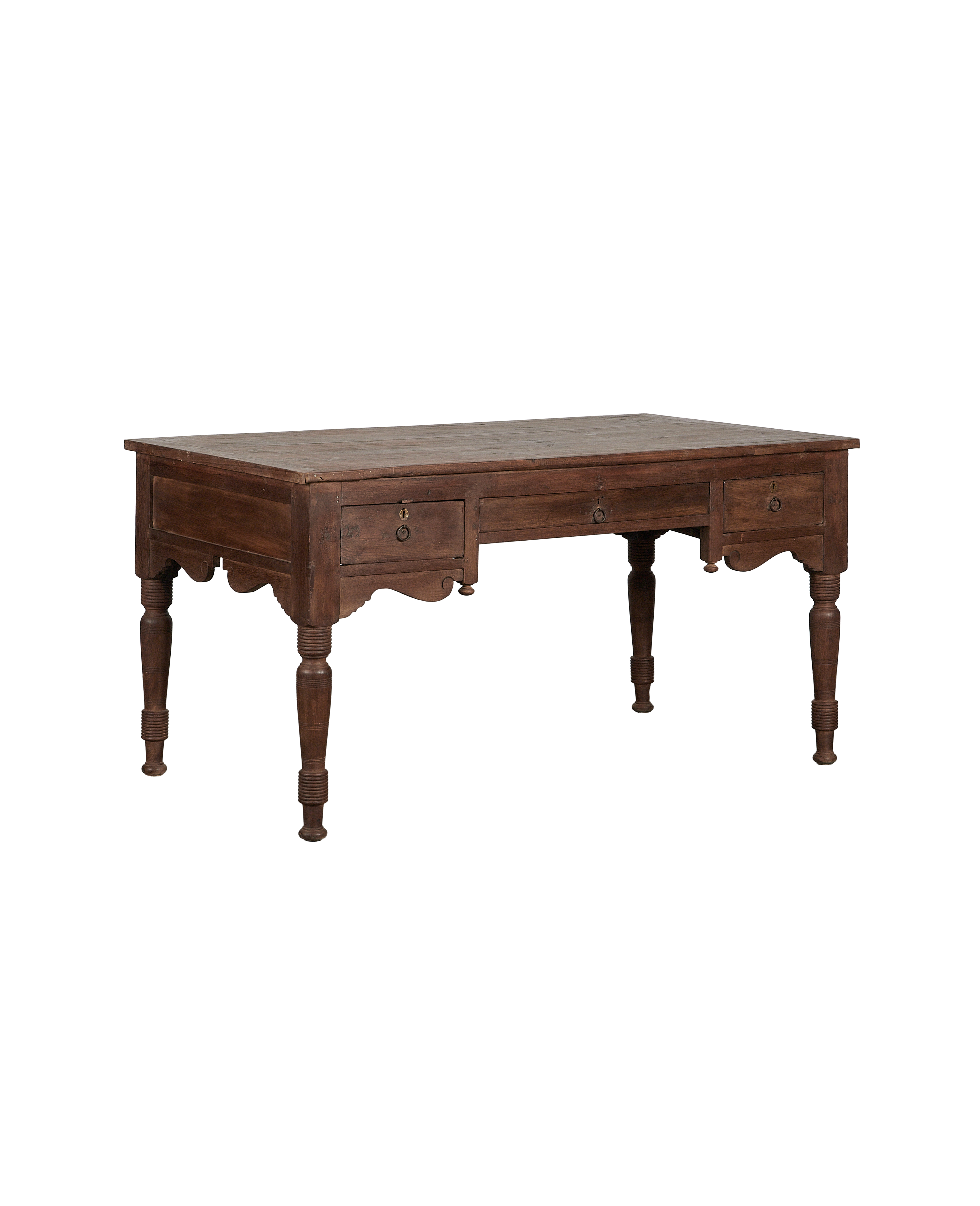 Vintage Wood Desk - Natural from India made of Wood