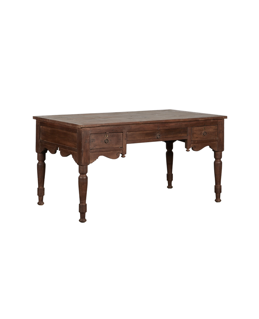 Vintage Wood Desk - Natural from India made of Wood