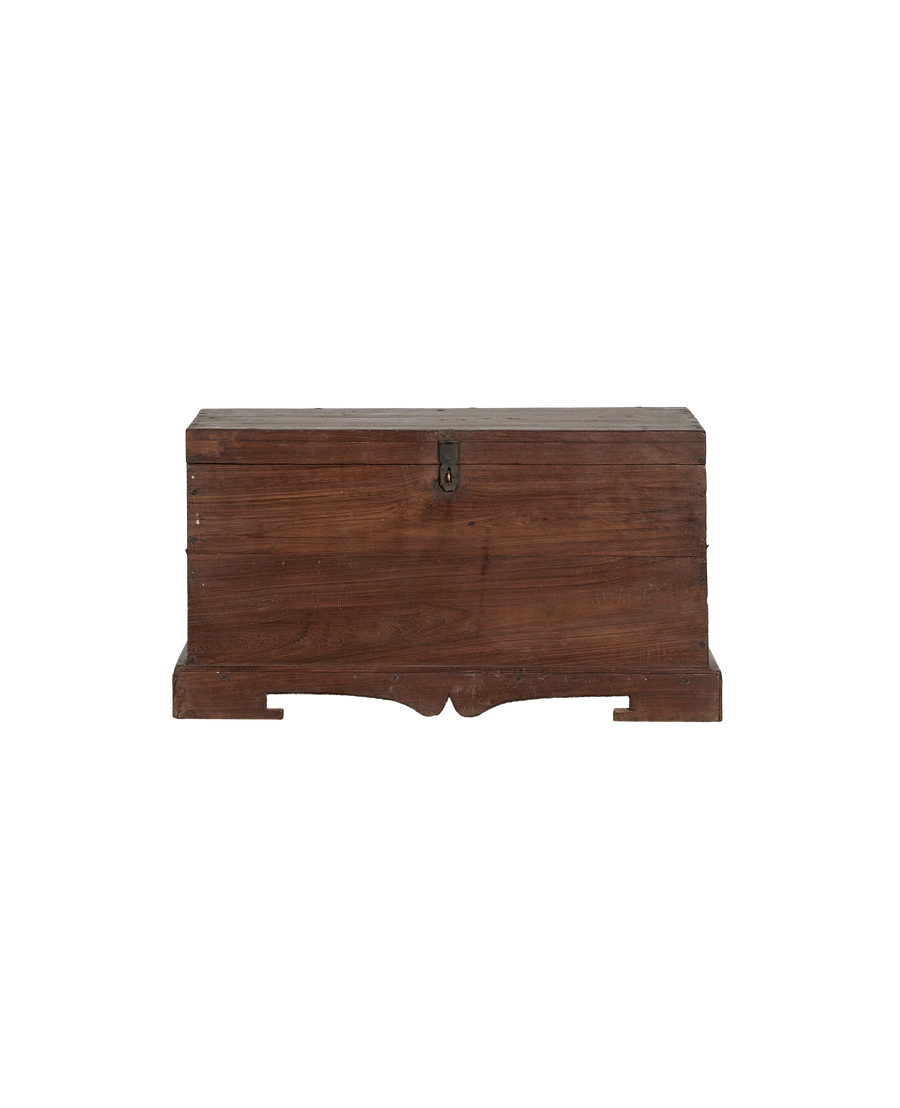 Vintage Wood Chest from India made of Wood