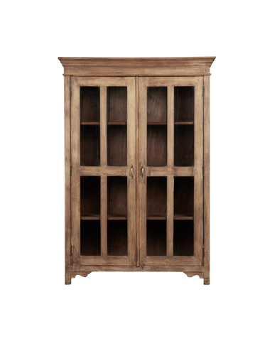 Vintage Wood Cabinet - Natural from India made of Wood