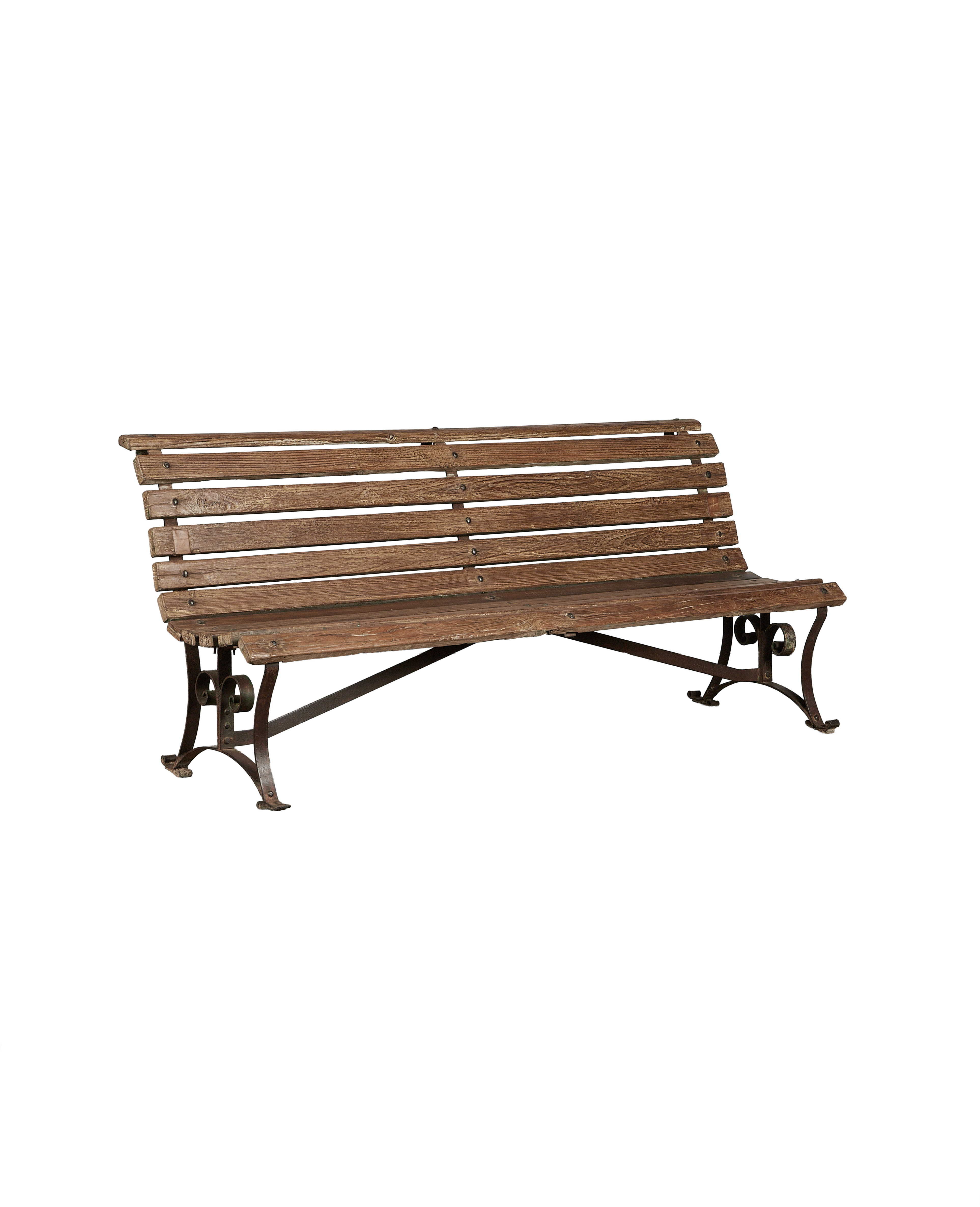 Vintage Park Bench from India made of Wood