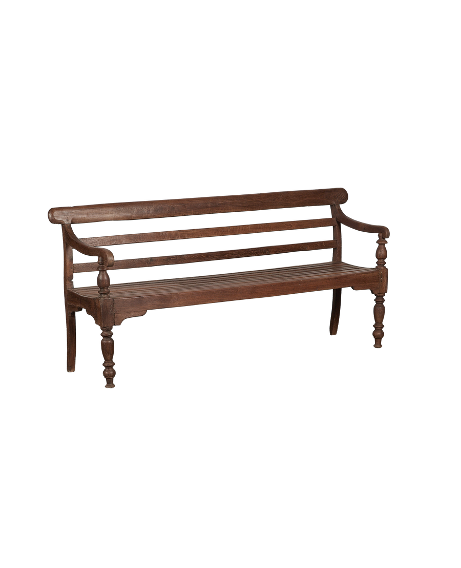 Vintage Park Bench from India made of Wood