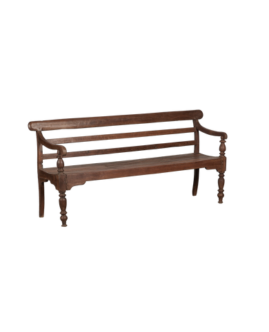Vintage Park Bench from India made of Wood