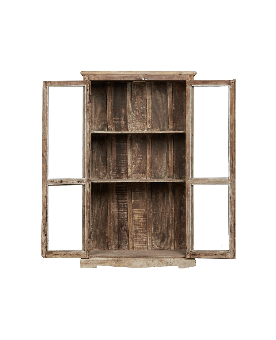 Vintage Wood Cabinet - Bleached from India made of Wood
