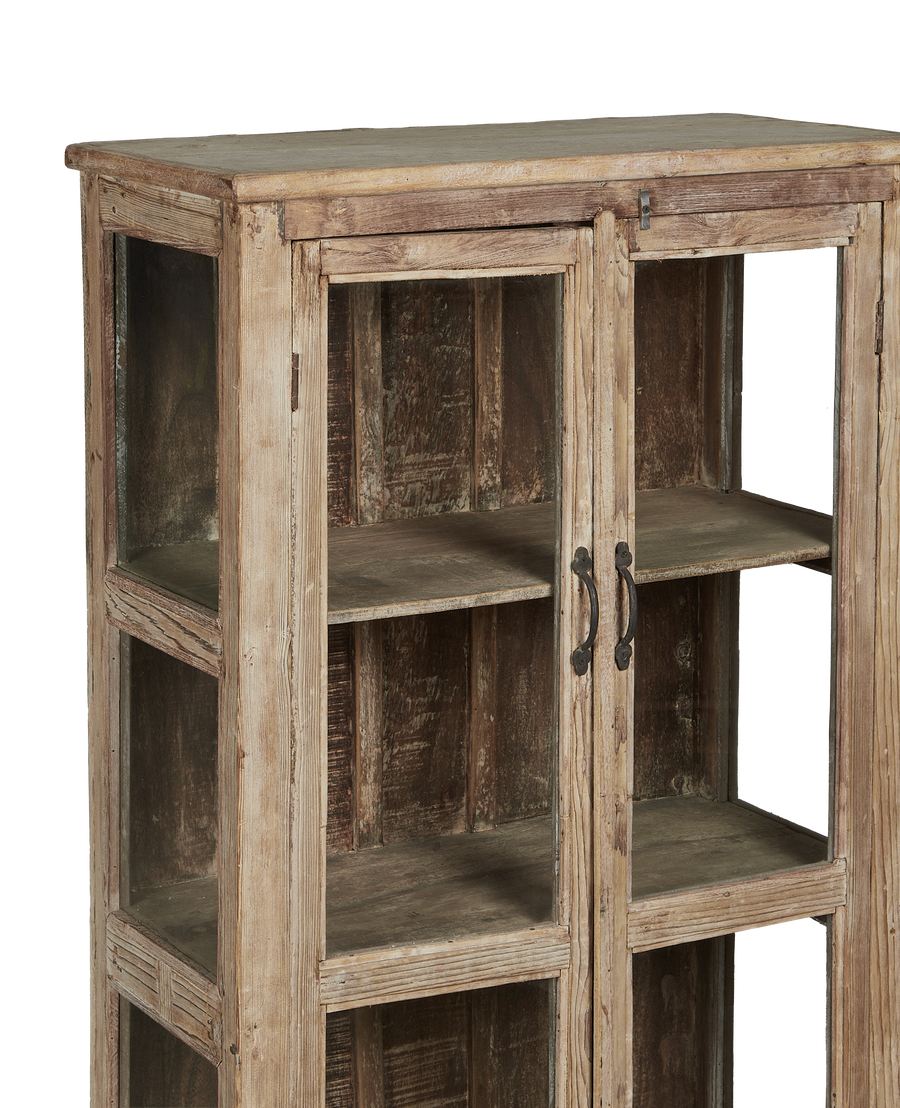 Vintage Wood Cabinet - Bleached from India made of Wood