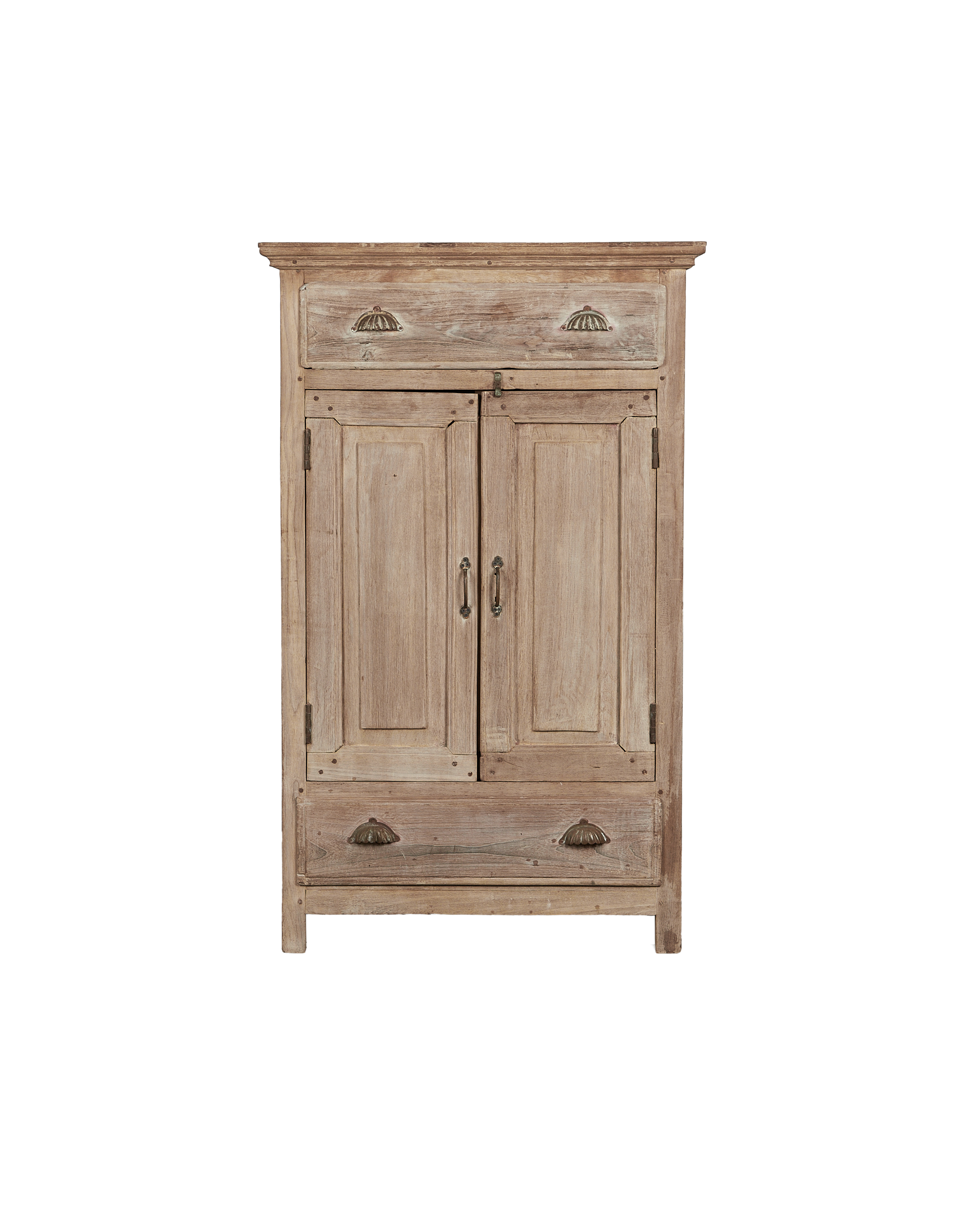 Vintage Wood Cabinet - Bleached from India made of Wood