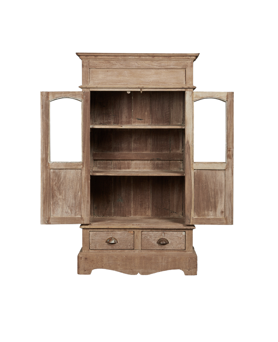 Vintage Wood Cabinet - Bleached from India made of Wood