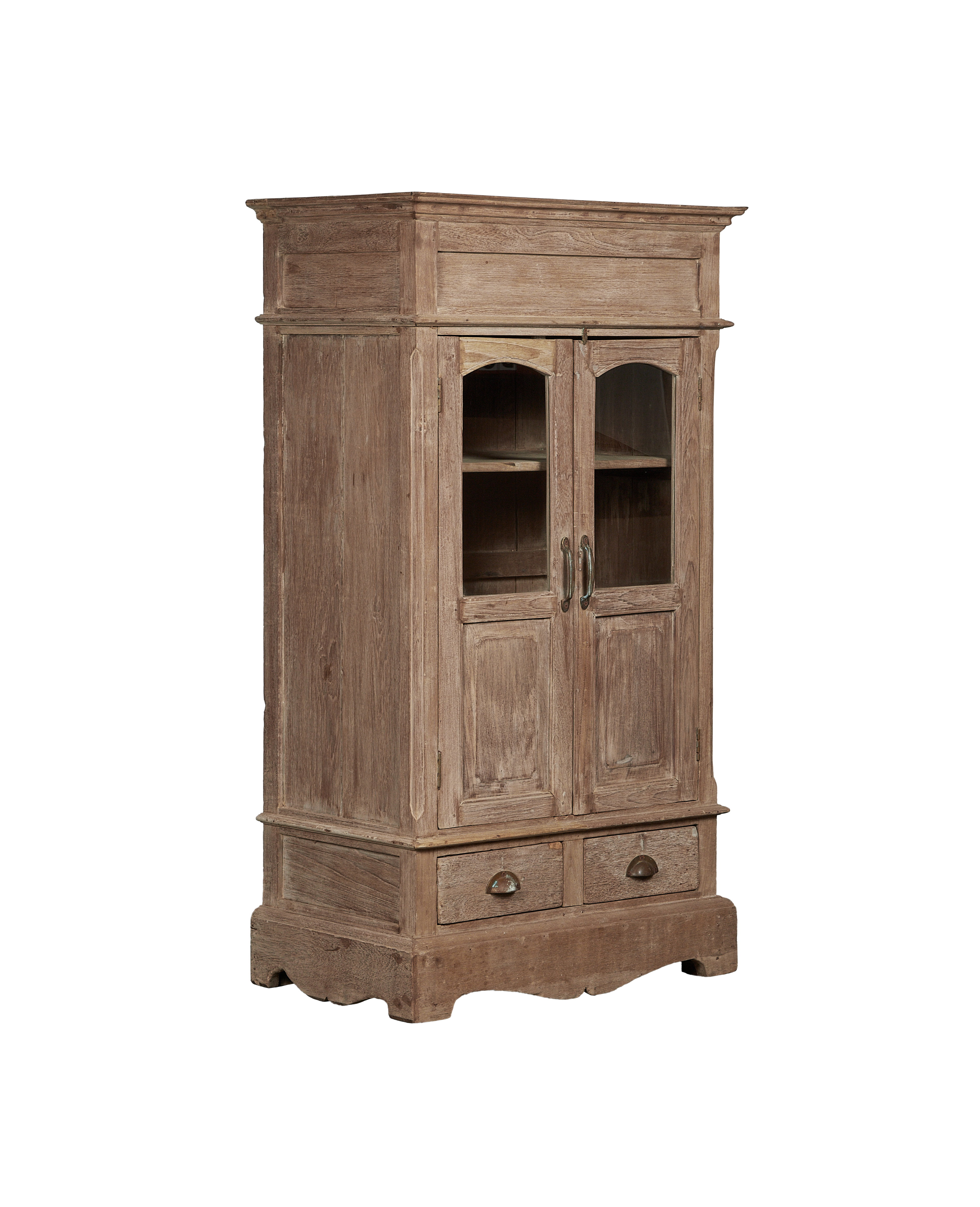 Vintage Wood Cabinet - Bleached from India made of Wood