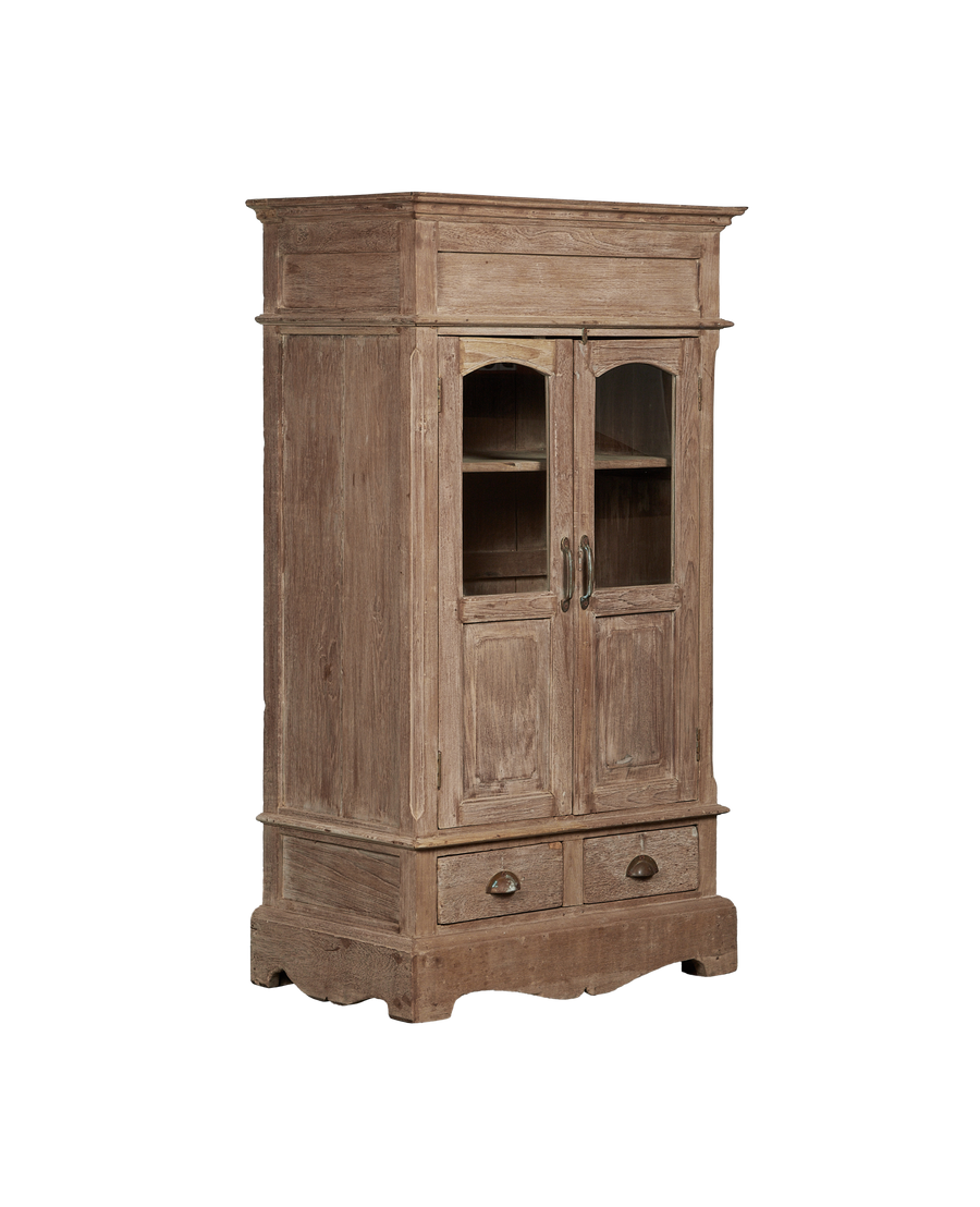 Vintage Wood Cabinet - Bleached from India made of Wood