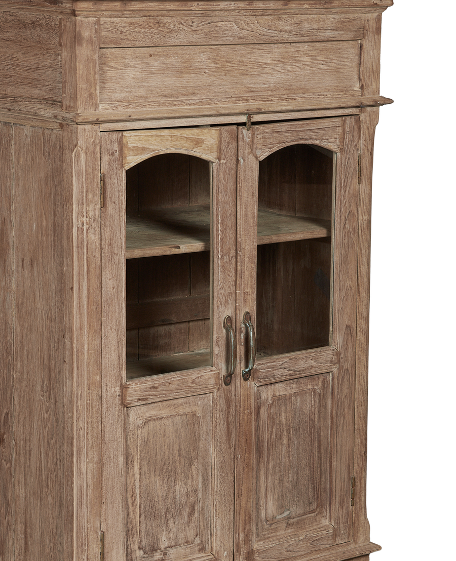 Vintage Wood Cabinet - Bleached from India made of Wood