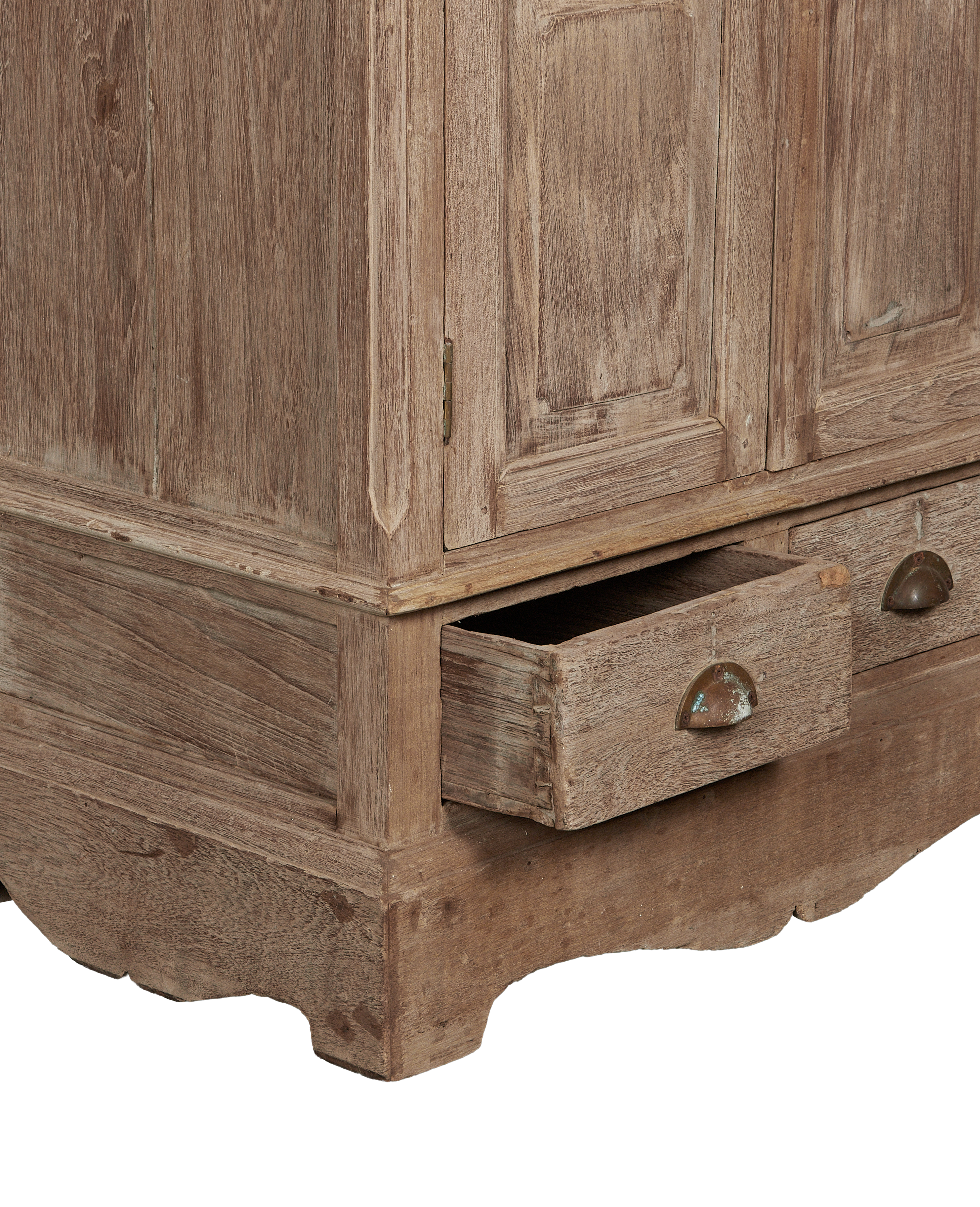 Vintage Wood Cabinet - Bleached from India made of Wood