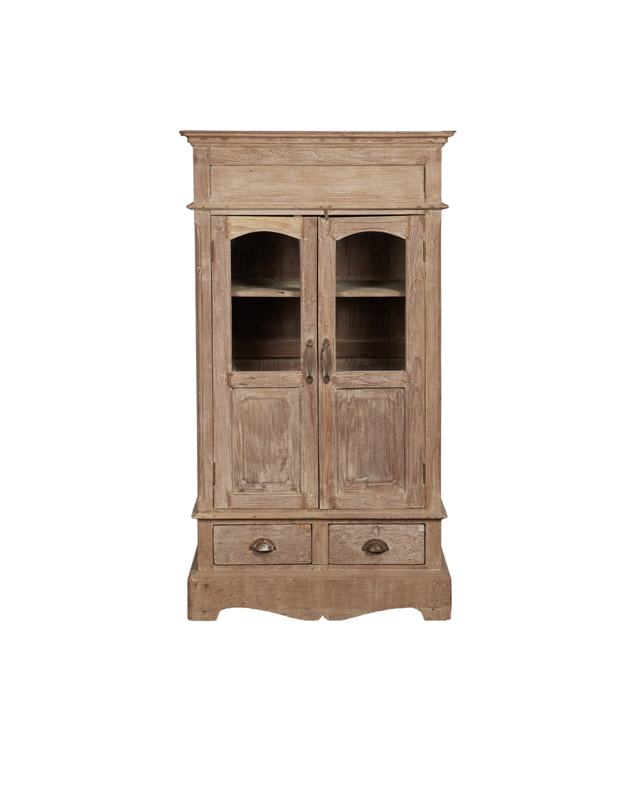 Vintage Wood Cabinet - Bleached from India made of Wood