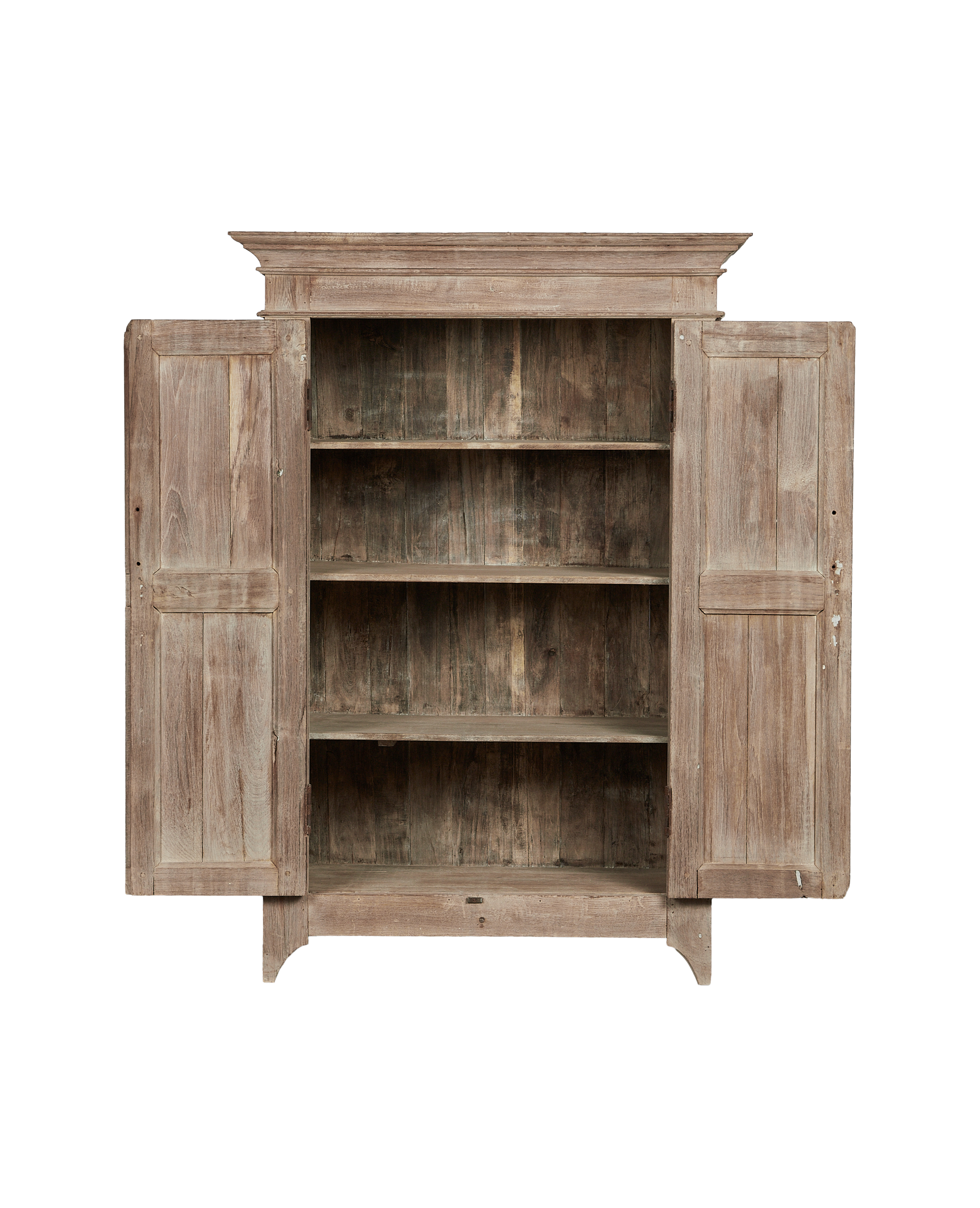 Vintage Wood Cabinet - Bleached from India made of Wood
