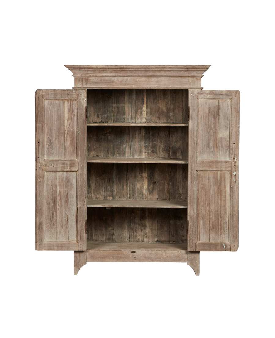 Vintage Wood Cabinet - Bleached from India made of Wood