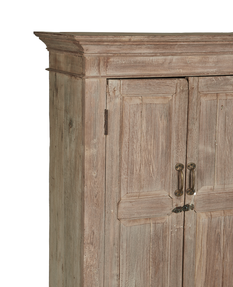 Vintage Wood Cabinet - Bleached from India made of Wood