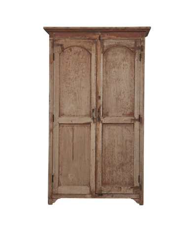 Vintage Wood Cabinet - Bleached from India made of Wood