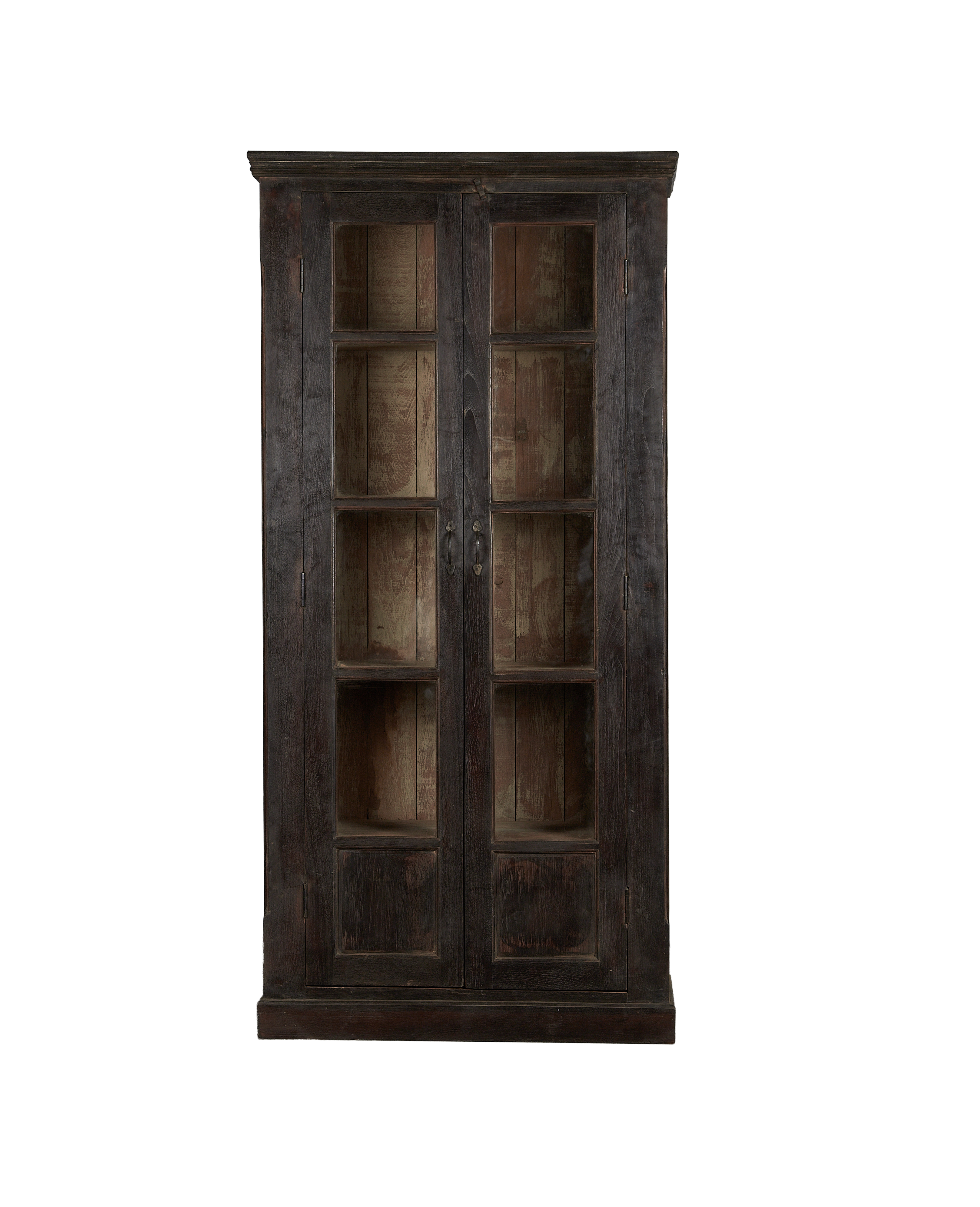 Vintage Wood Cabinet - Stained from India made of Wood
