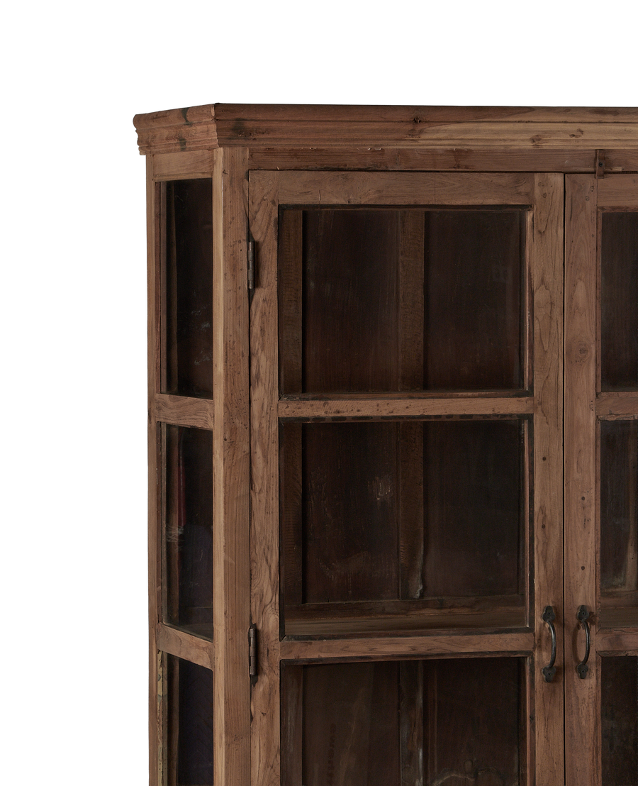 Vintage Wood Cabinet - Natural from India made of Wood