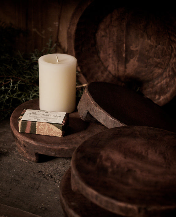 Carved Wood Riser - Natural