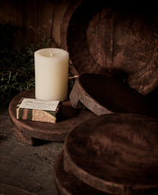 Carved Wood Riser - Natural