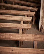 Skinny Reclaimed Wood Bench