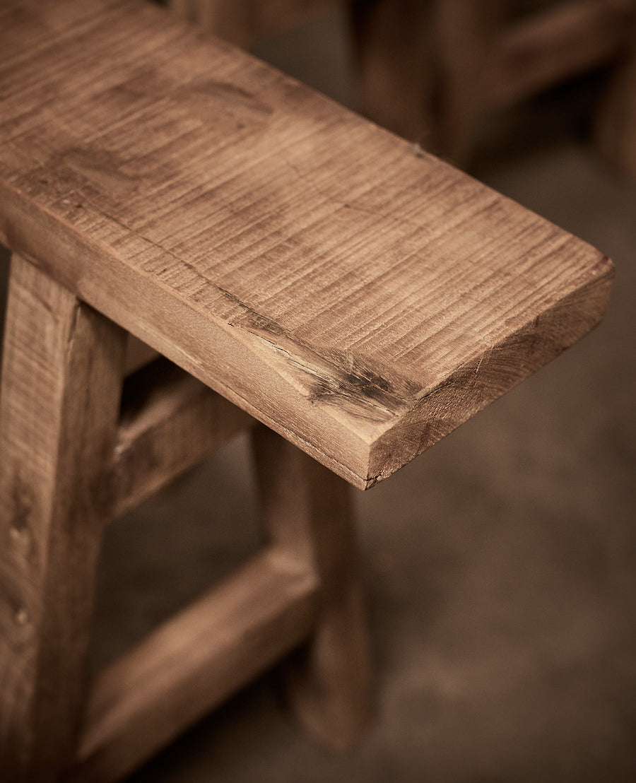 Skinny Reclaimed Wood Bench