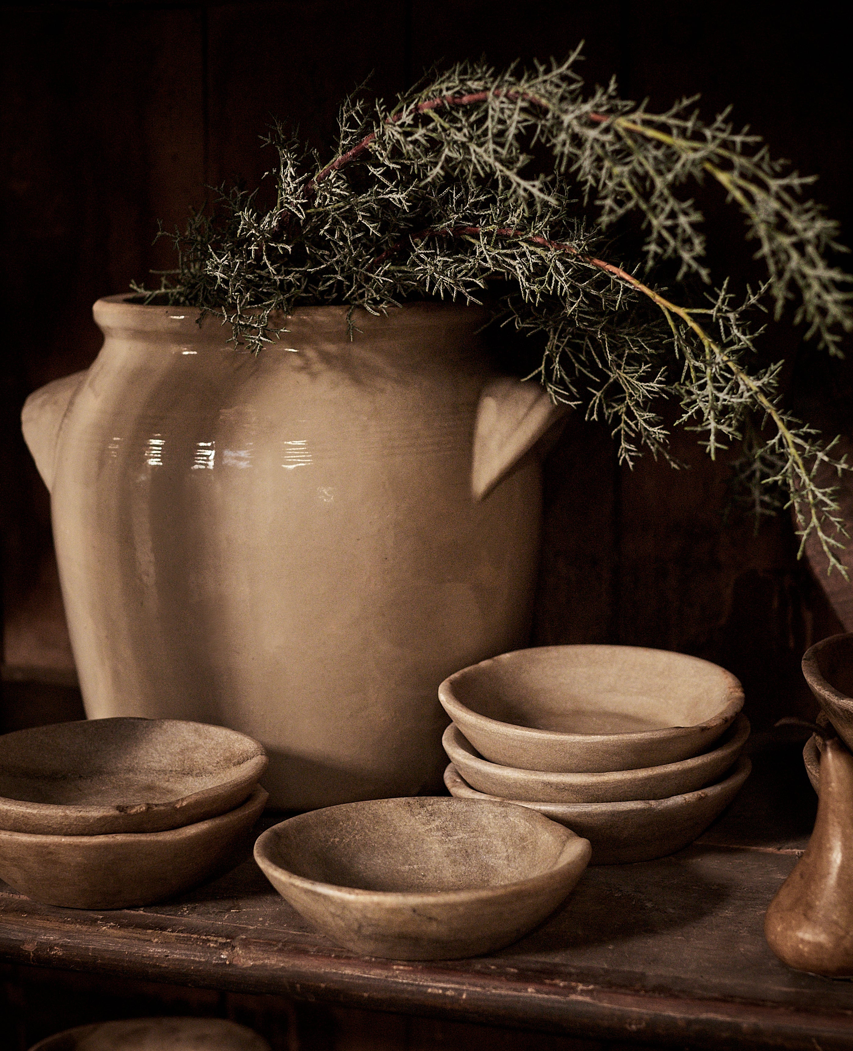 Carved Marble Bowl - Light
