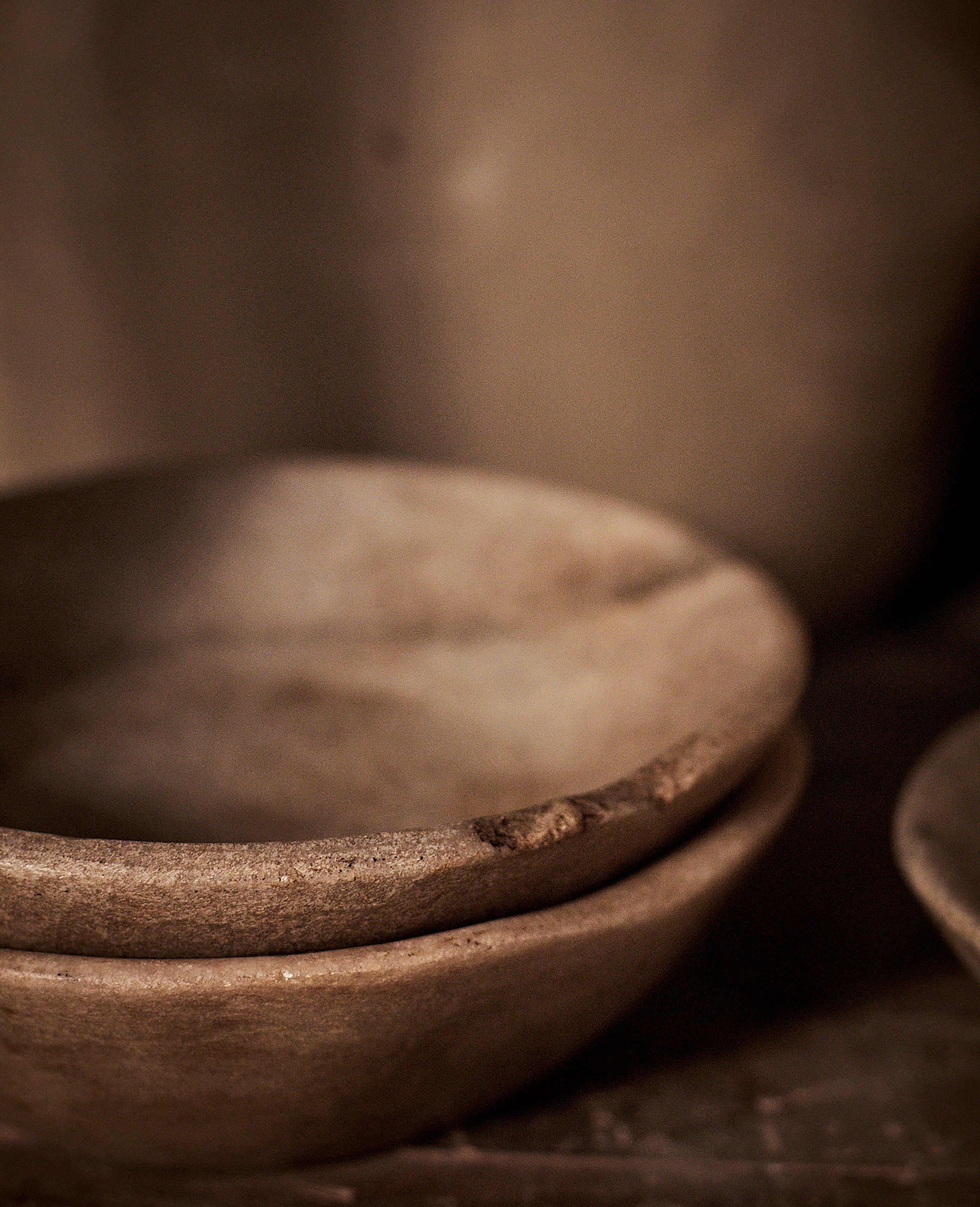 Carved Marble Bowl - Light