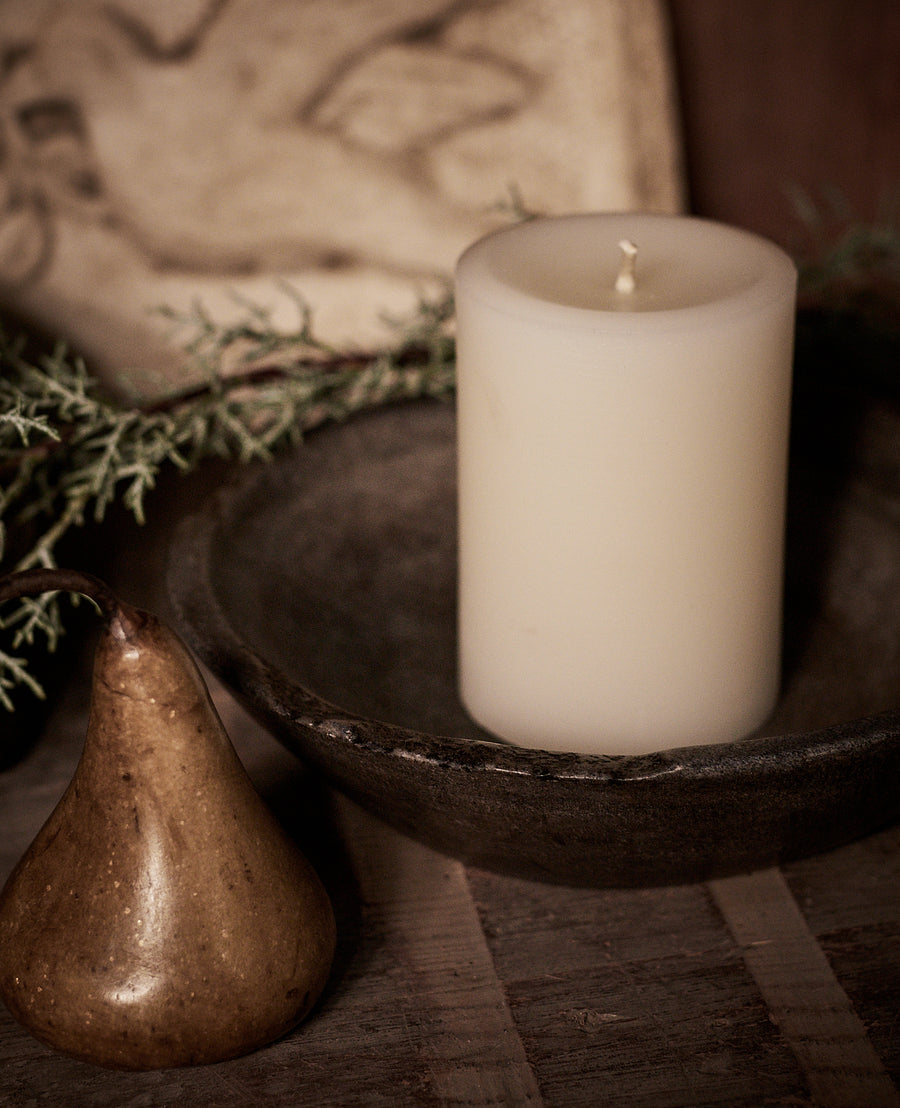 Carved Marble Bowl - Gray
