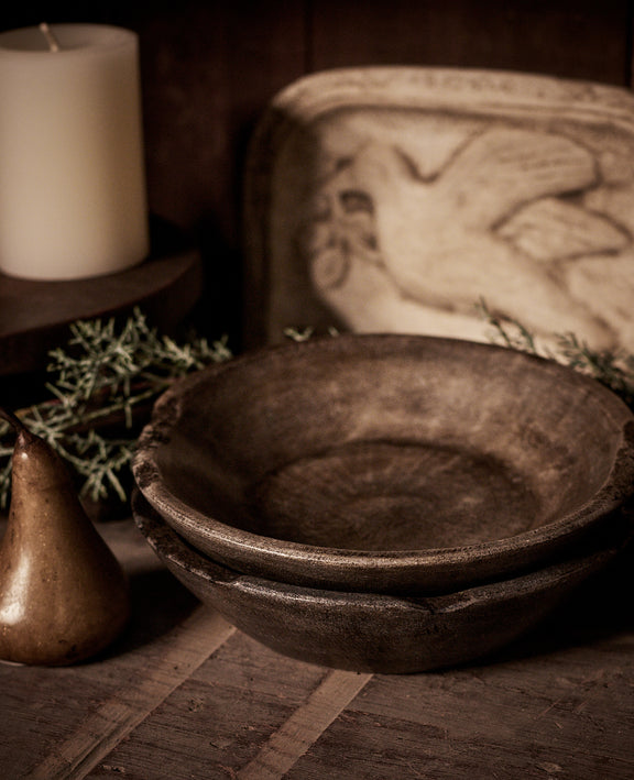 Carved Marble Bowl - Gray