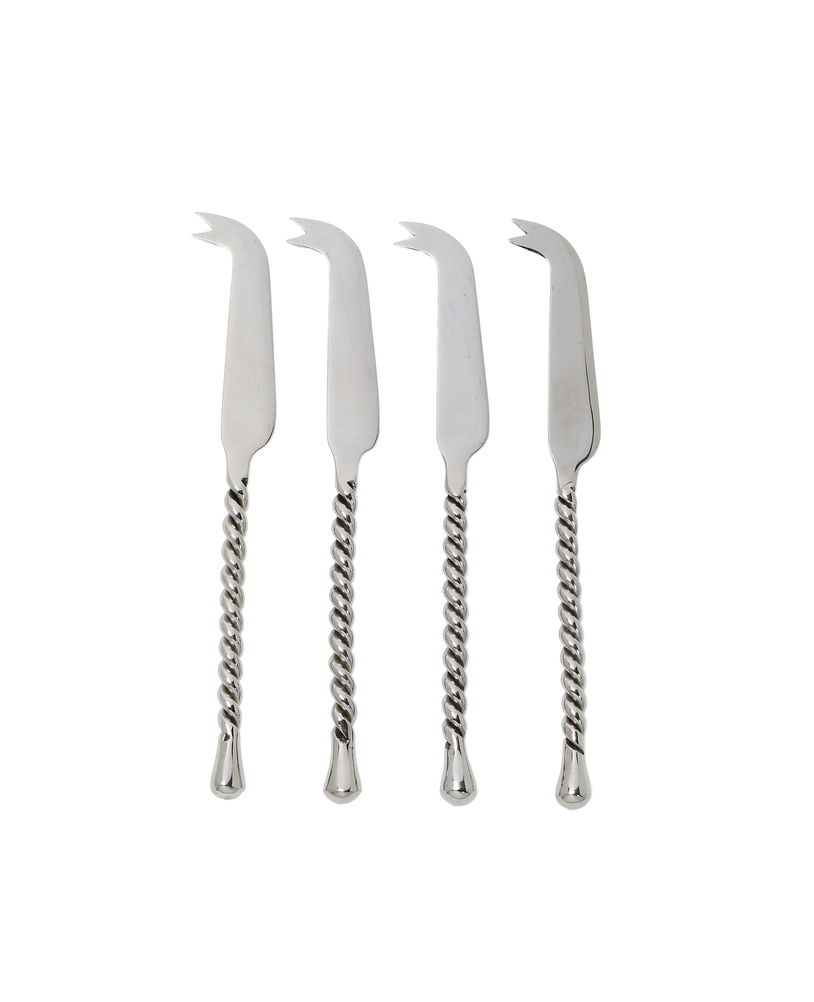 Twisted Cheese Knives  - Set of 4