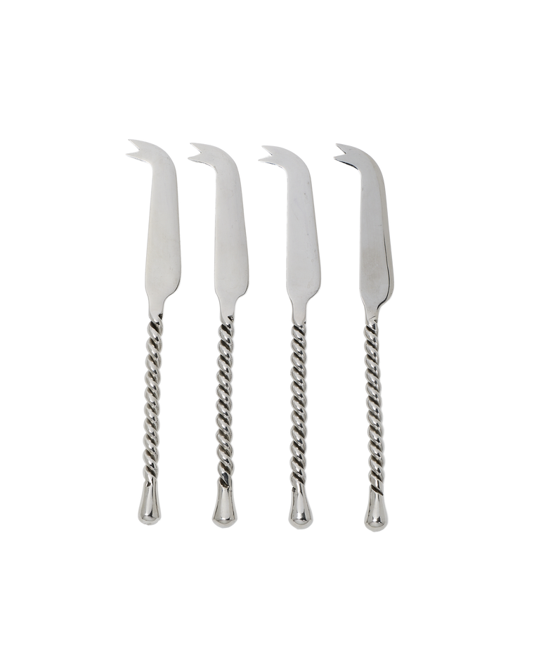 Twisted Cheese Knives  - Set of 4