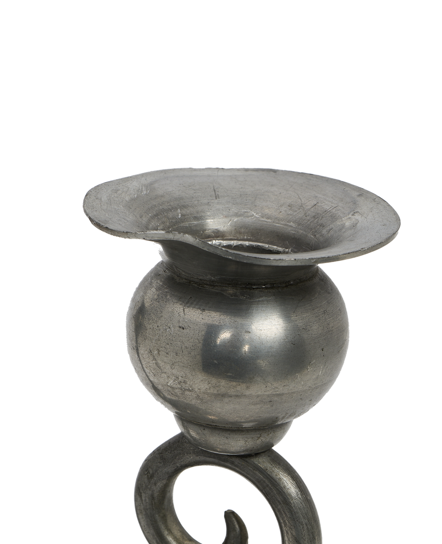 Pewter Spiral Candle Holder