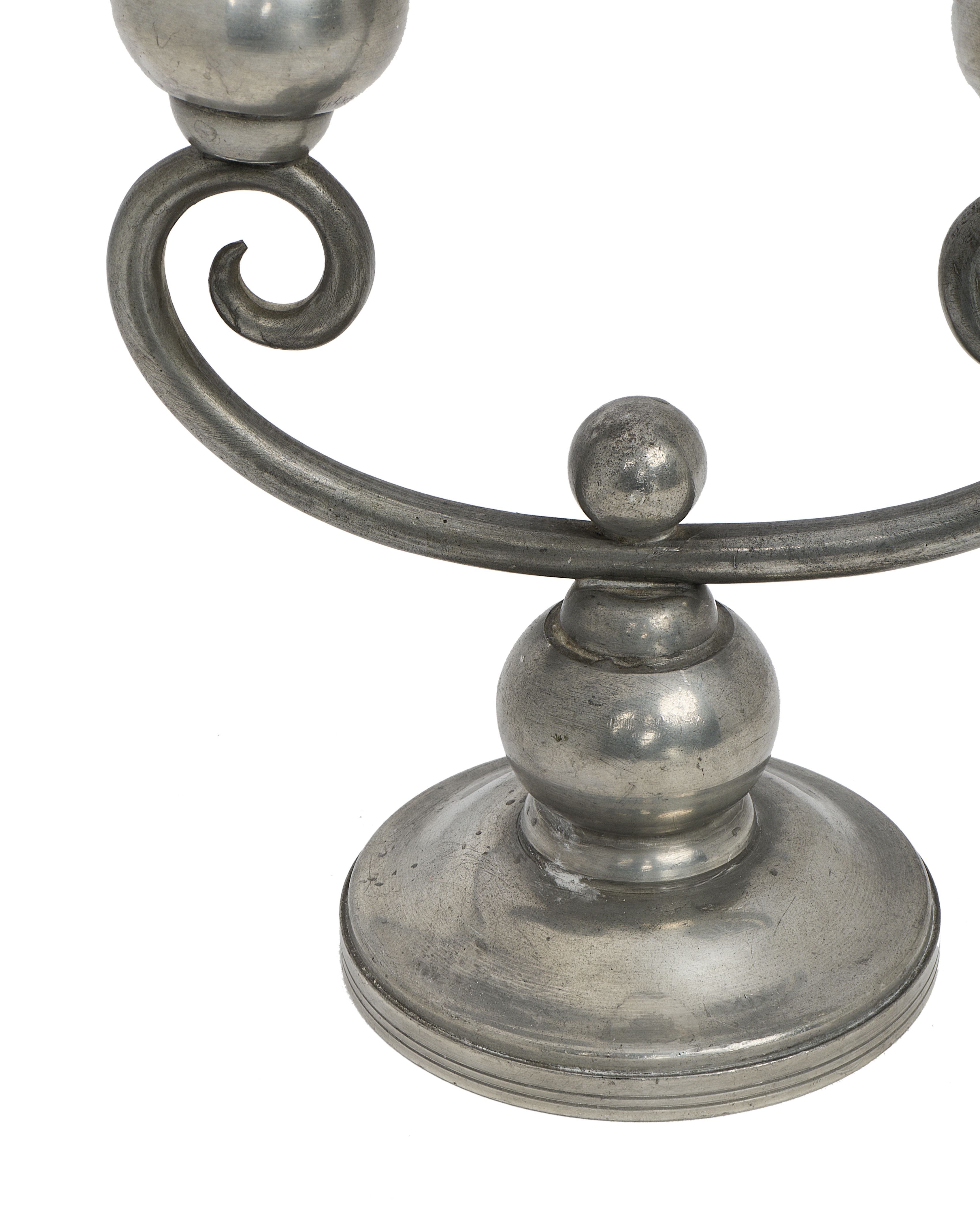 Pewter Spiral Candle Holder