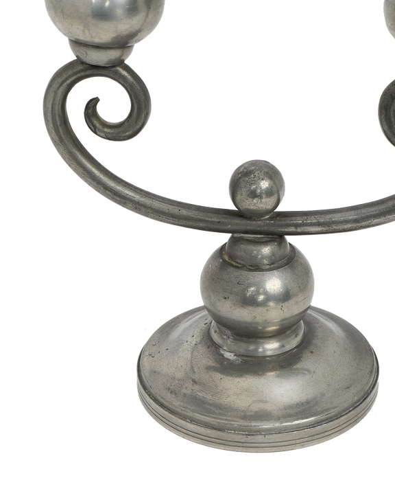 Pewter Spiral Candle Holder