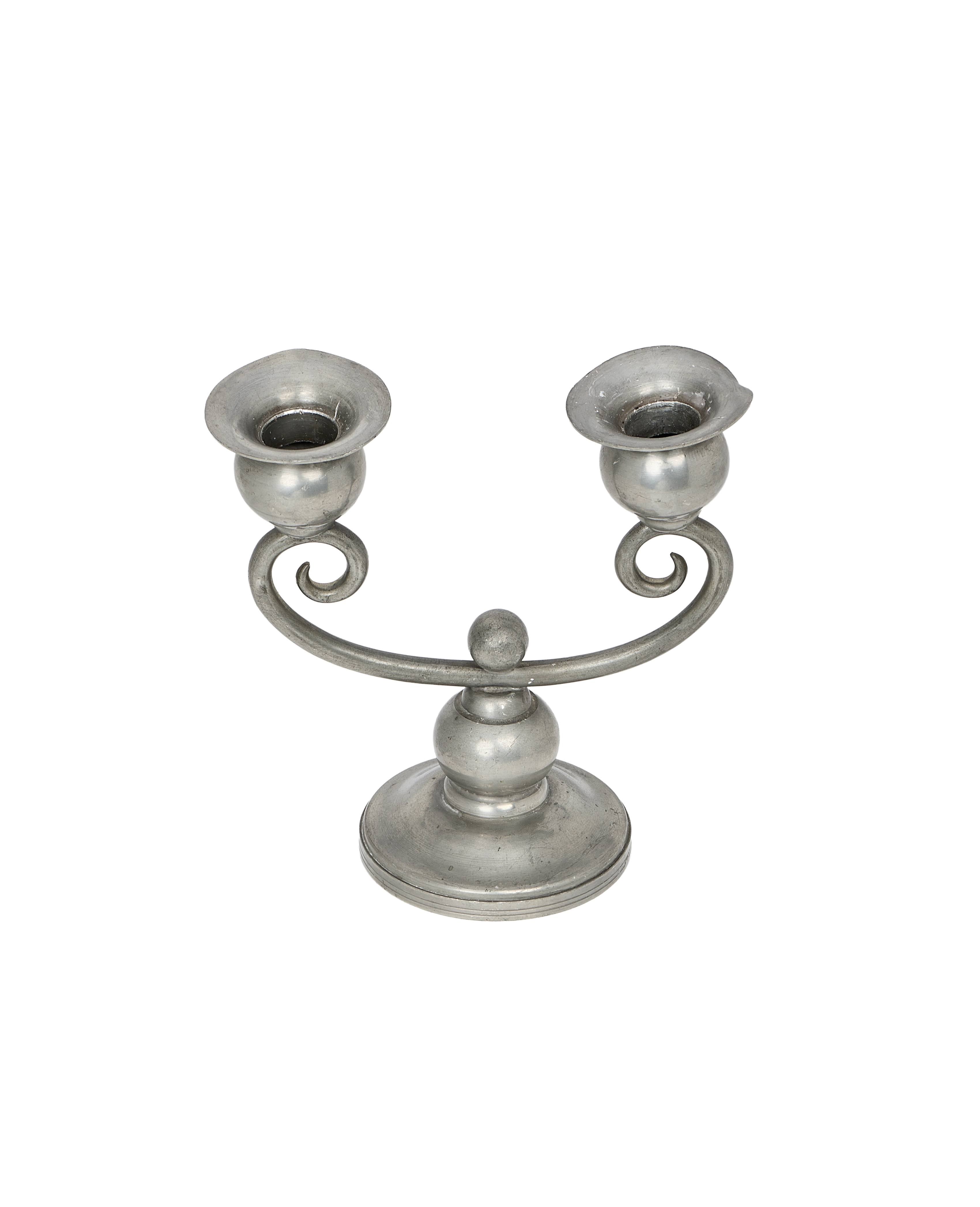 Pewter Spiral Candle Holder