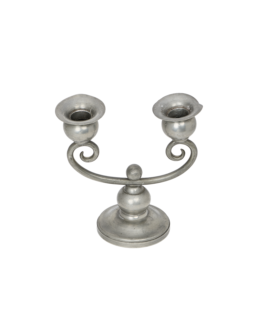 Pewter Spiral Candle Holder