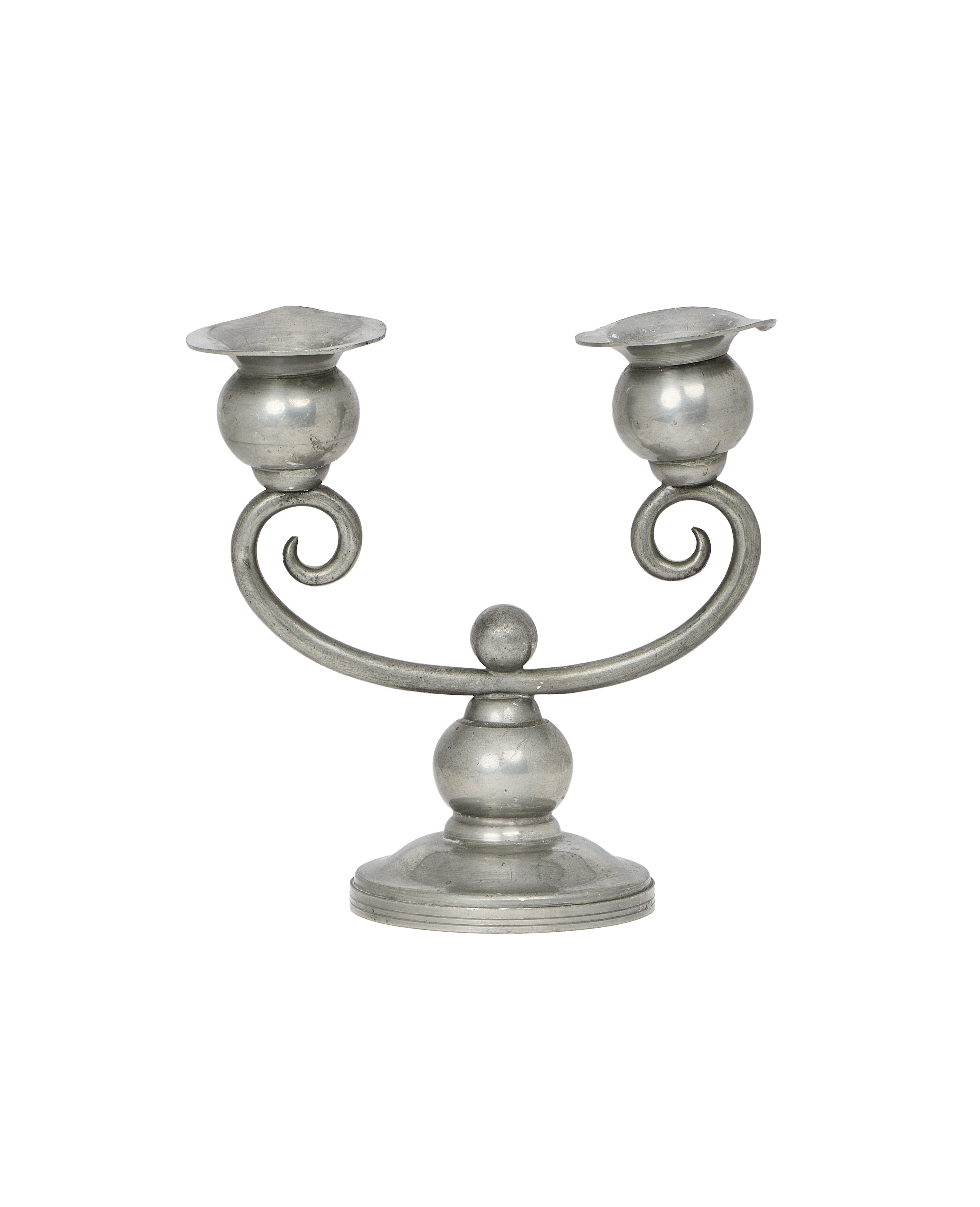 Pewter Spiral Candle Holder