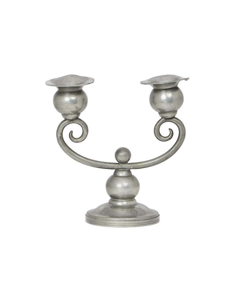 Pewter Spiral Candle Holder