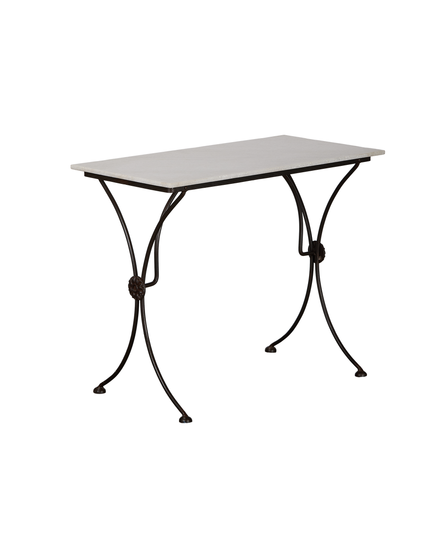 Trellis Marble Bistro Table - Rectangle