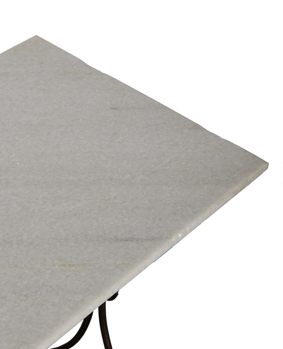 Trellis Marble Bistro Table - Rectangle
