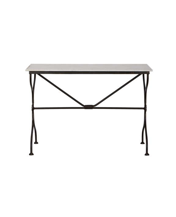 Trellis Marble Bistro Table - Rectangle