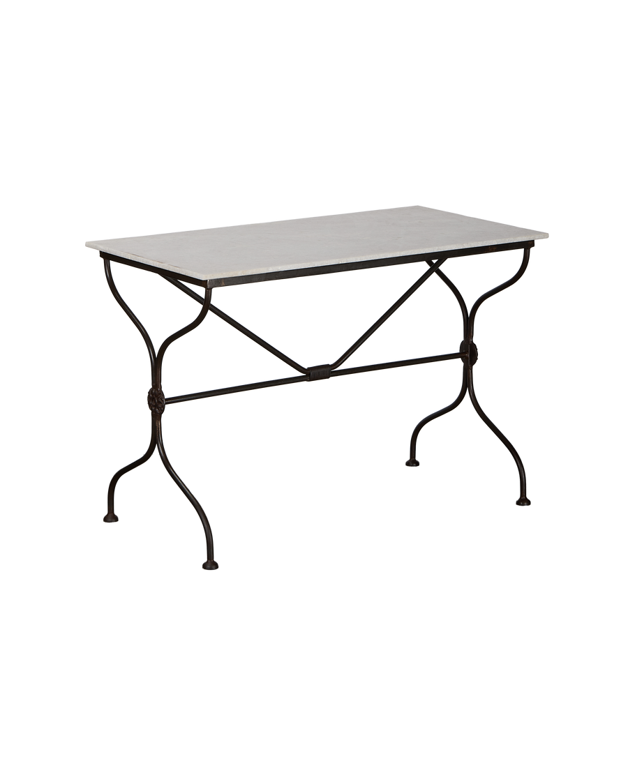 Trellis Marble Bistro Table - Rectangle