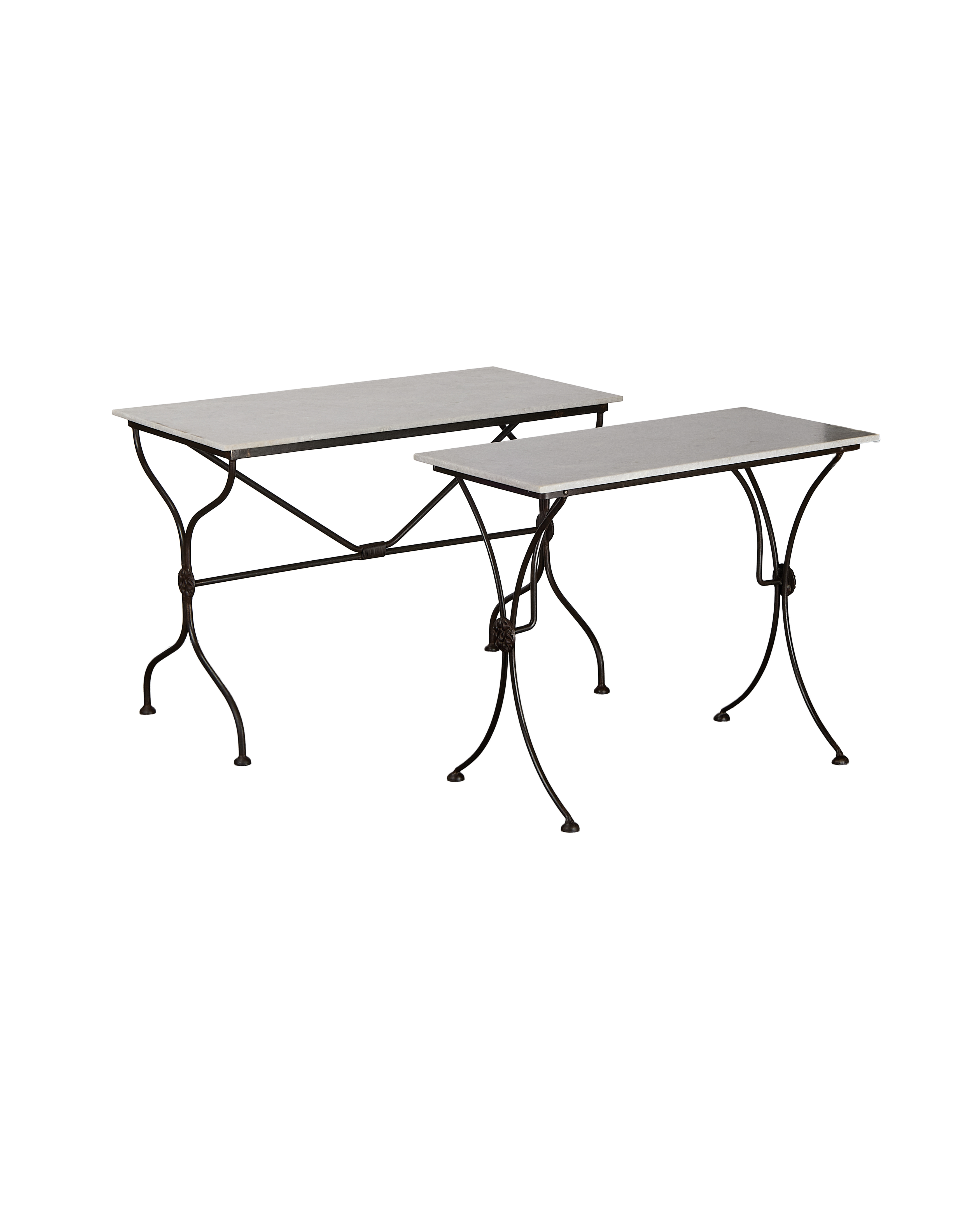 Trellis Marble Bistro Table - Rectangle