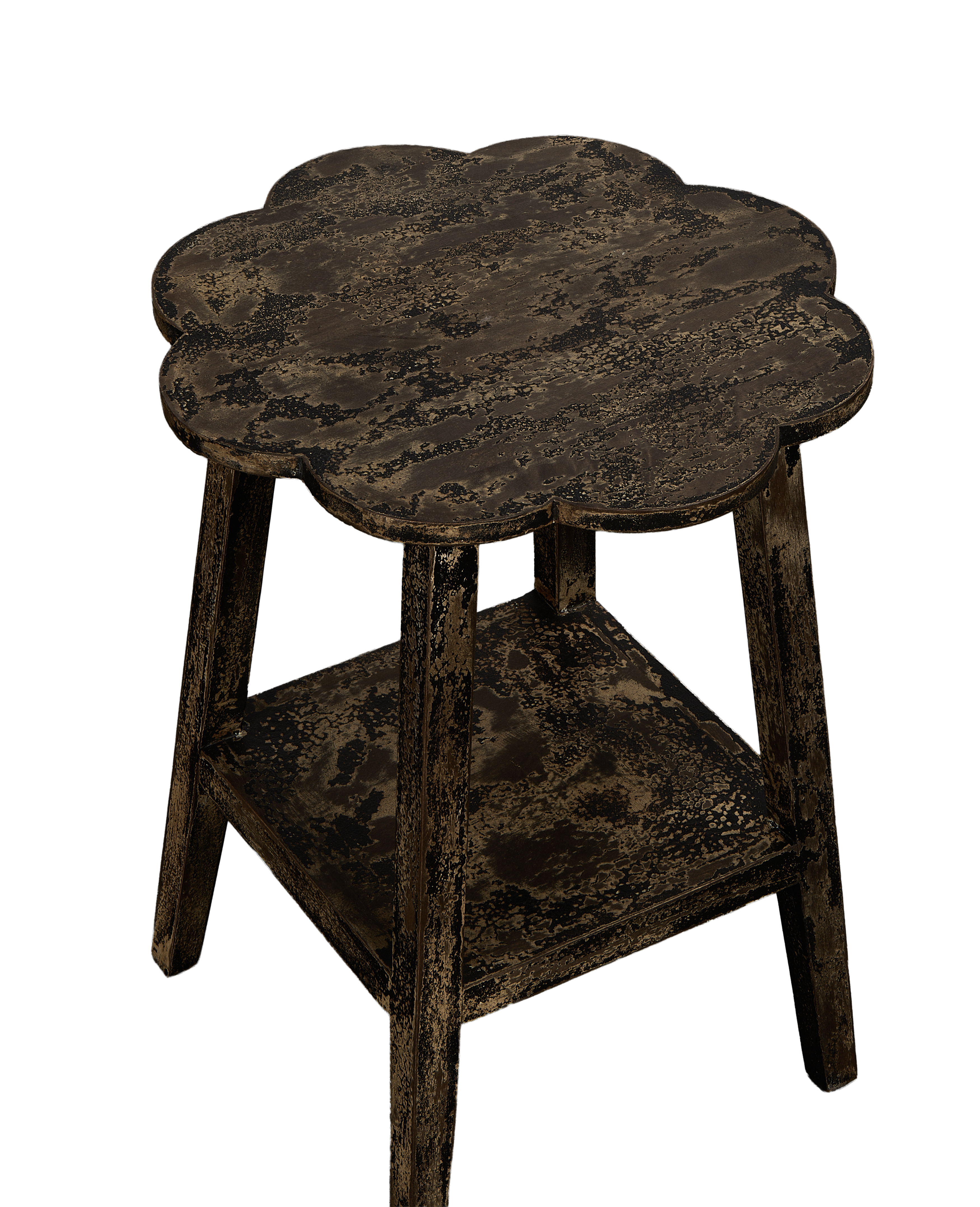 Wood Side Table - Painted